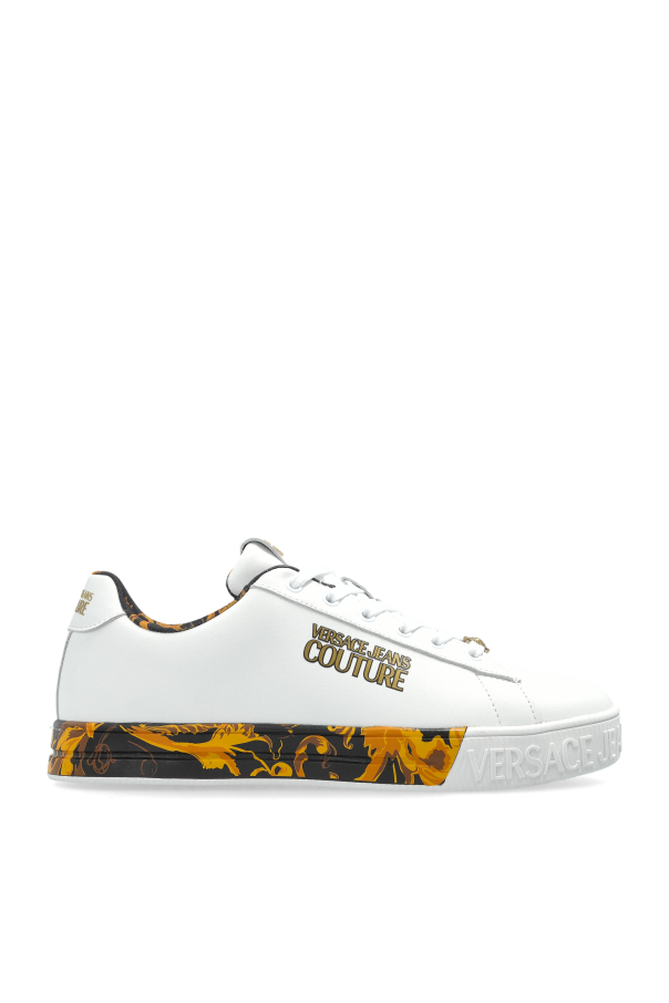 Sports shoes with printed logo od Versace Jeans Couture