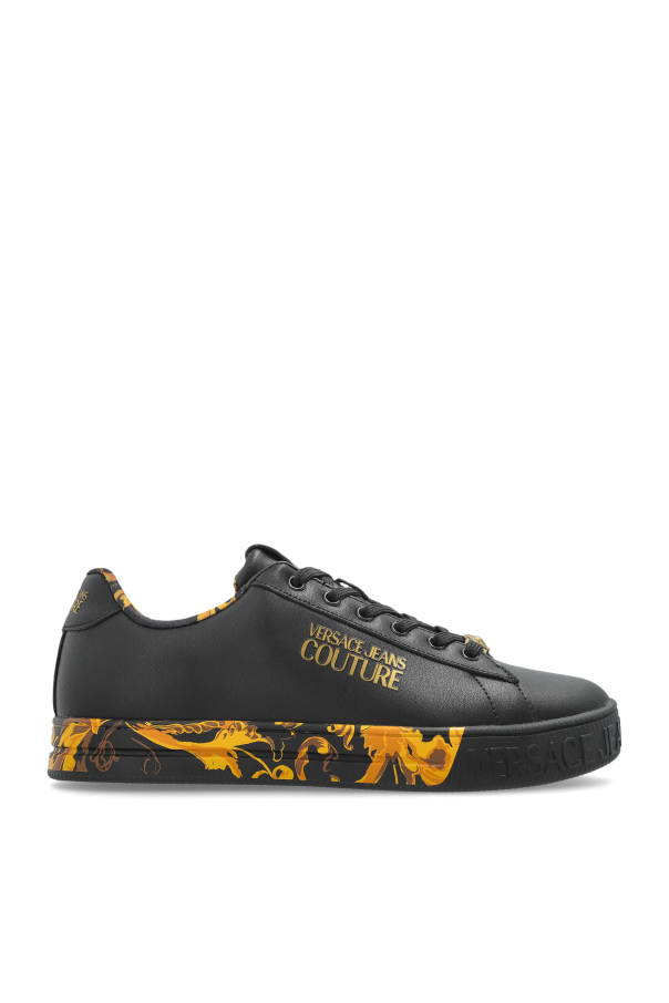 Sports shoes with printed logo od Versace Jeans Couture