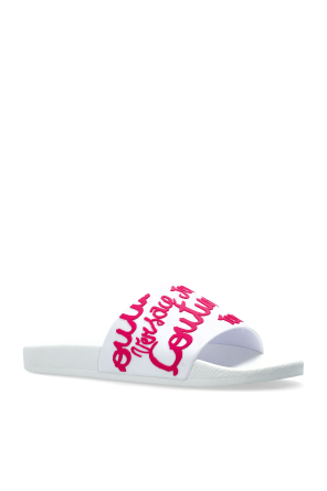 Versace Jeans Couture Rubber slides with a raised logo