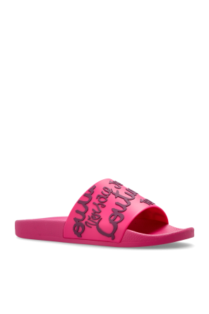 Versace Jeans Couture Chanclas de goma con logotipo en relieve