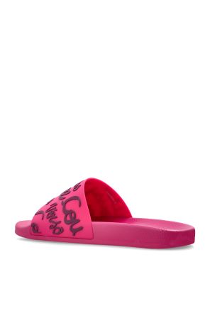Versace Jeans Couture Chanclas de goma con logotipo en relieve