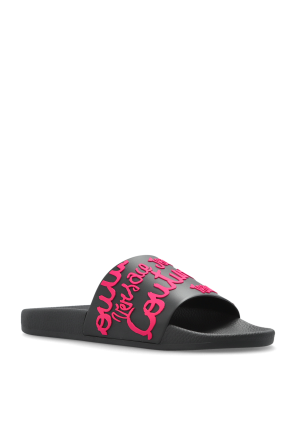 Versace Jeans Couture Gummisandalen mit erhabenem Logo