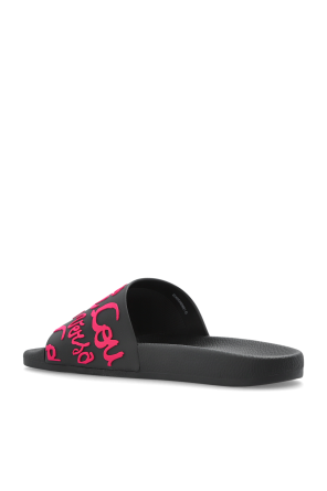 Versace Jeans Couture Gummisandalen mit erhabenem Logo