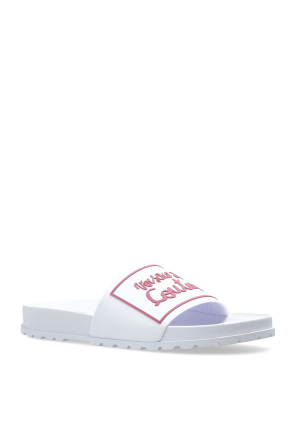 Versace Jeans Couture Gummislipper mit erhabenem Logo