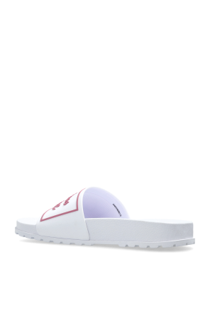 Versace Jeans Couture Gummislipper mit erhabenem Logo