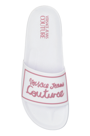 Versace Jeans Couture Gummislipper mit erhabenem Logo