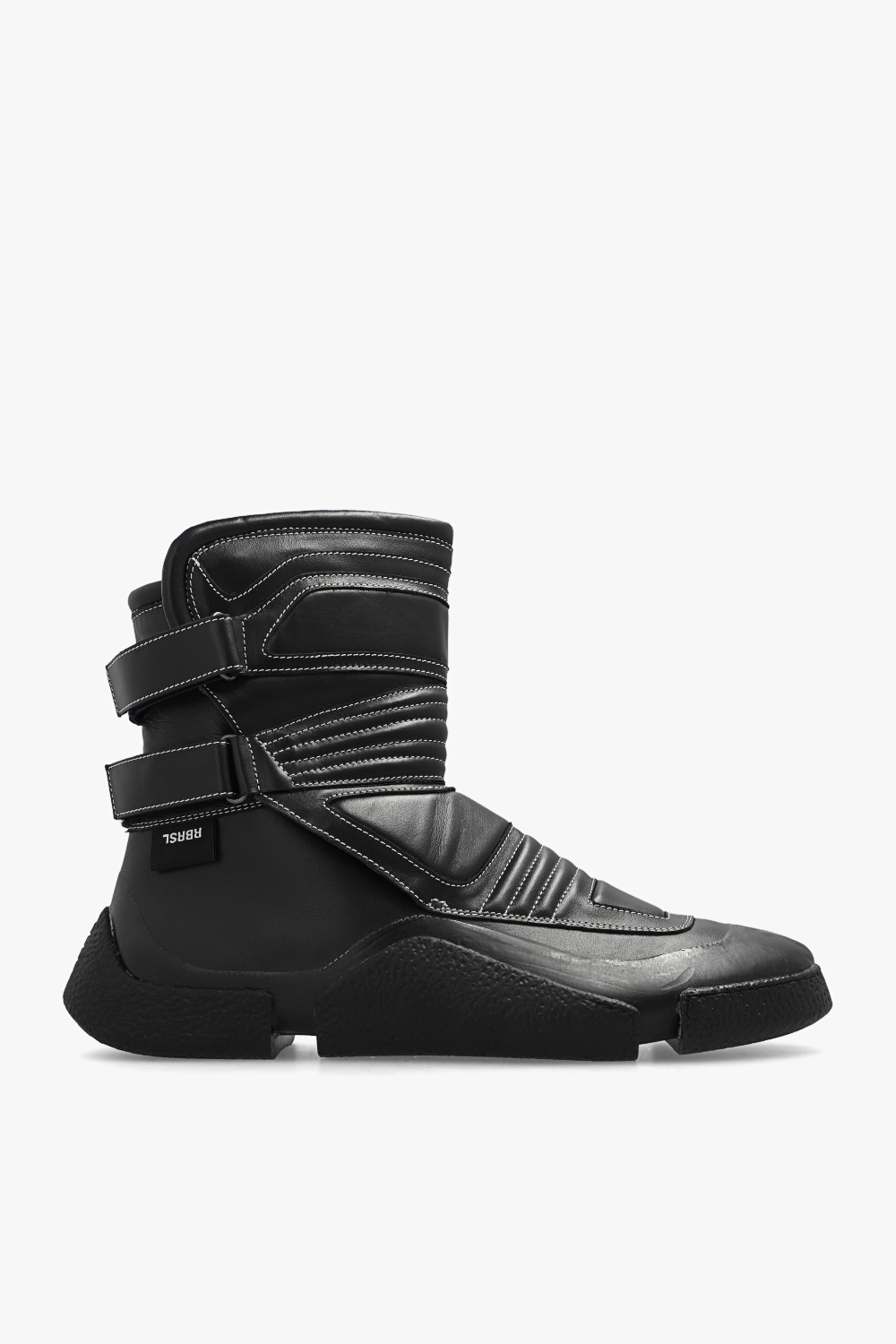 RBRSL Bottega Veneta The Bounce contrasting-sole boots Brown