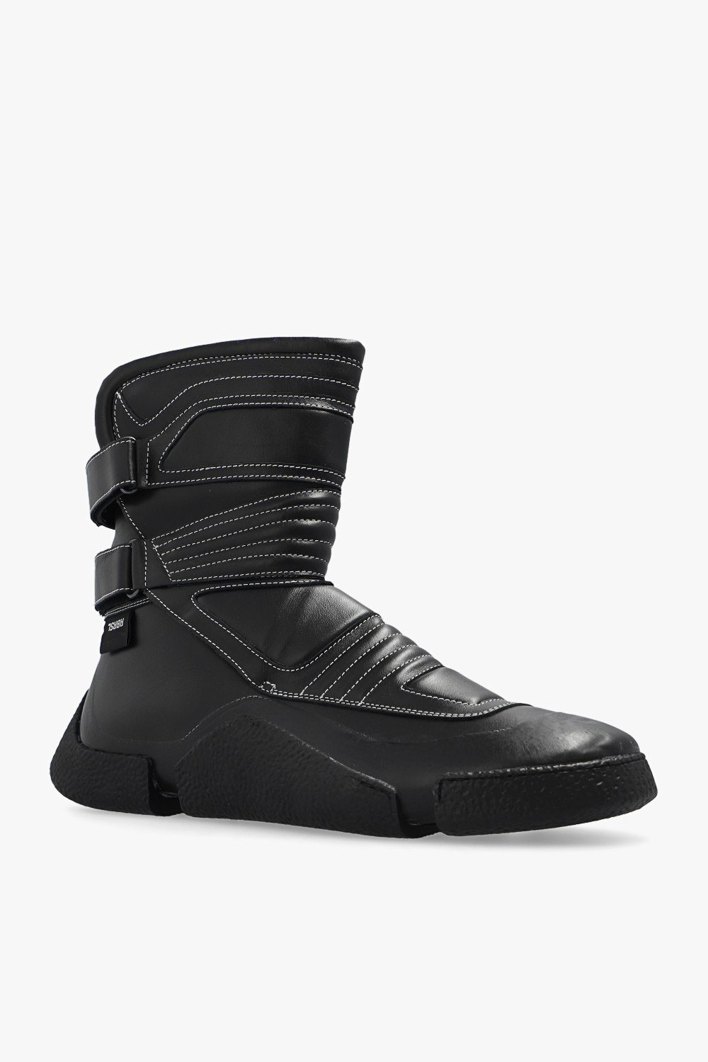 RBRSL Bottega Veneta The Bounce contrasting-sole boots Brown