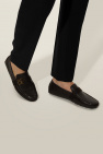 Fendi BROWN Leather moccasins