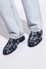 Fendi NAVY BLUE Denim 'loafers' shoes
