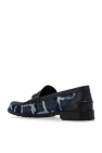 Fendi NAVY BLUE Denim 'loafers' shoes