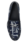 Fendi NAVY BLUE Denim 'loafers' shoes