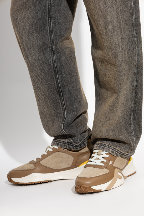 Fendi Skórzane buty sportowe