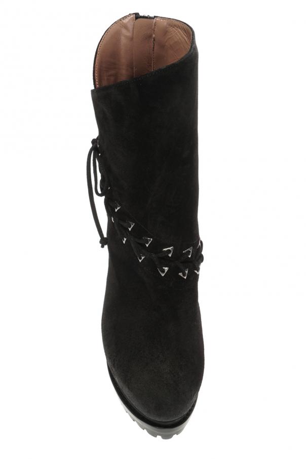 alaia platform boots