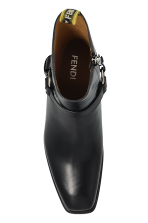 Fendi Lederstiefeletten ‘Double O’