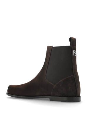 Fendi Suede ankle boots `FF Squared`