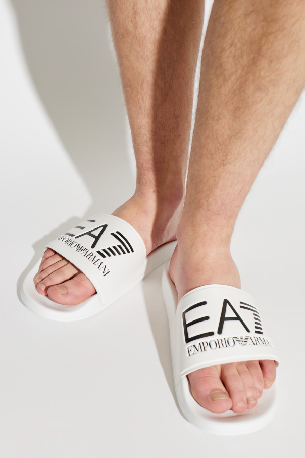 EA7 Emporio Armani Rubber flip-flops with logo