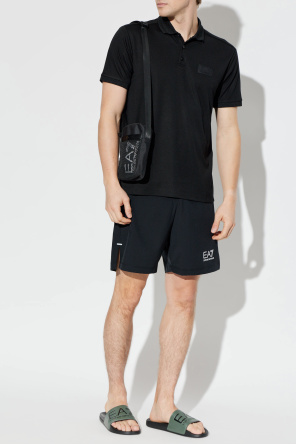 EA7 Emporio Armani Rubber flip-flops with logo