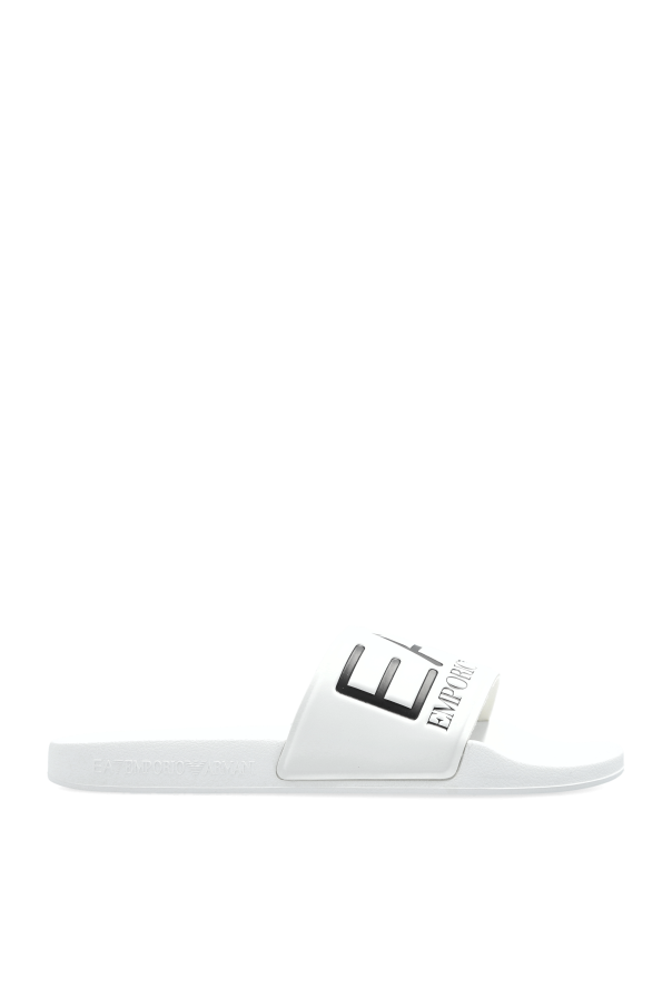 Rubber slides with logo od EA7 Emporio Armani