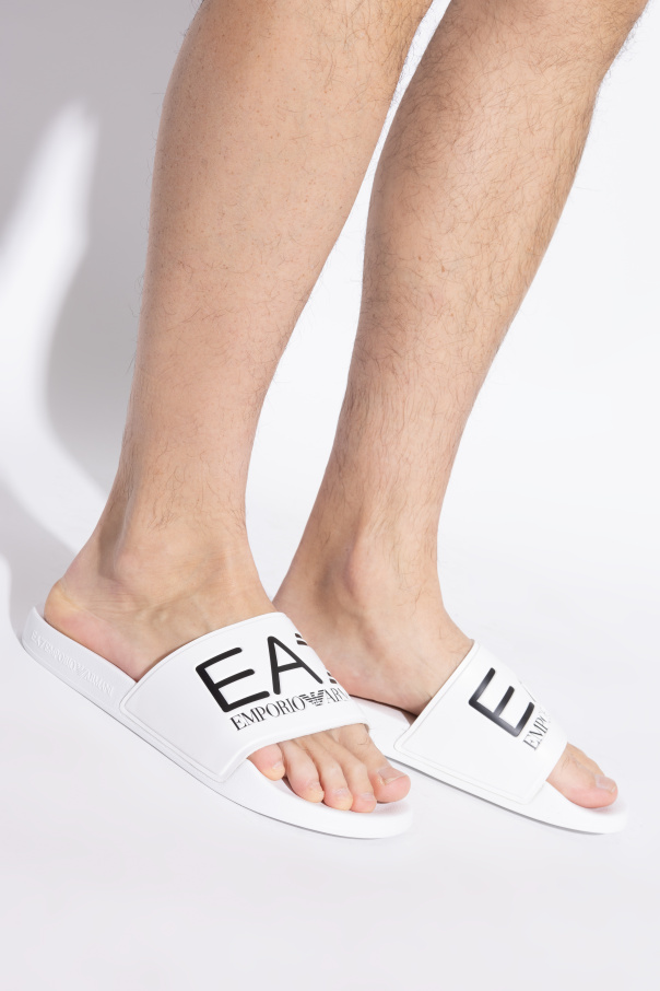 EA7 Emporio Armani Rubber slides with logo