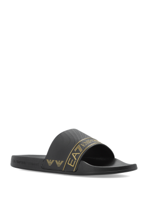 EA7 Emporio Armani Rubber flip-flops with logo
