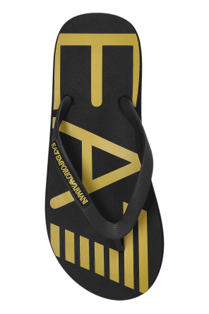 EA7 Emporio Armani Rubber flip-flops with logo
