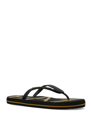 EA7 Emporio Armani Rubber flip-flops with logo