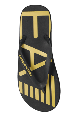 EA7 Emporio Armani Rubber flip-flops with logo