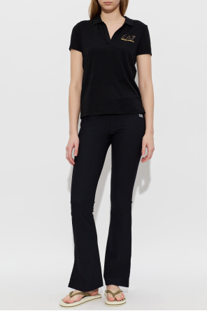 EA7 Emporio Armani Rubber flip-flops with logo