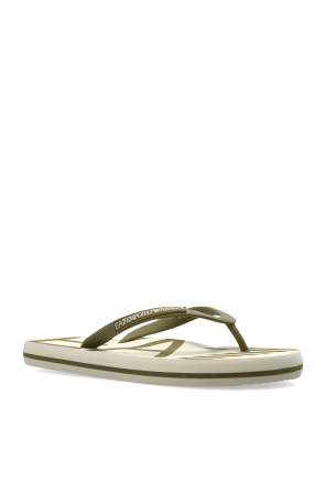EA7 Emporio Armani Rubber flip-flops with logo
