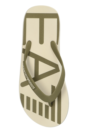 EA7 Emporio Armani Rubber flip-flops with logo
