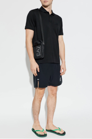 EA7 Emporio Armani Rubber flip-flops with logo