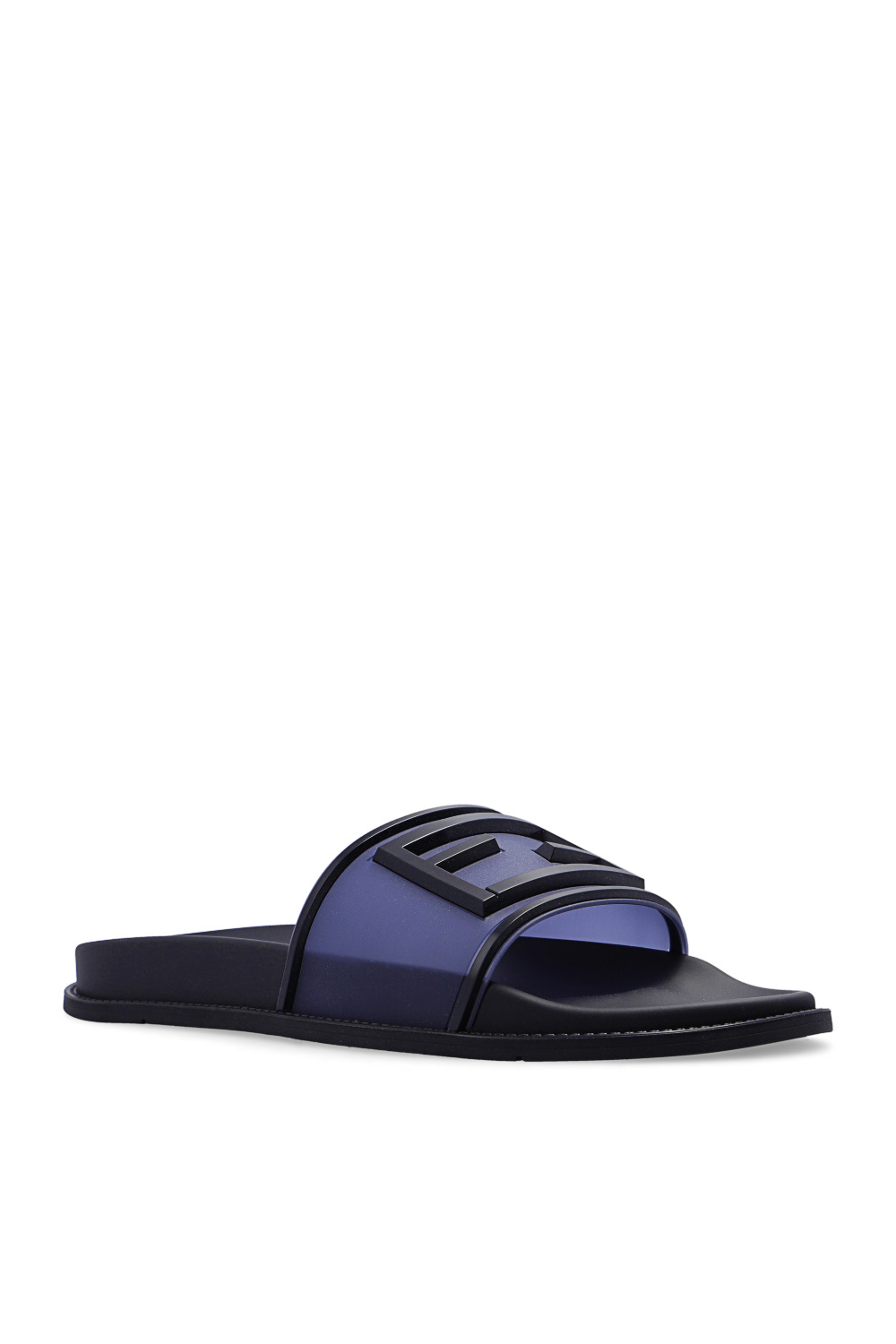 fendi Fish-Eye ‘Baguette’ slides with logo