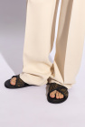 Fendi BROWN Slides with logo