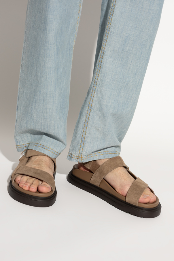 Fendi Sandalias de ante
