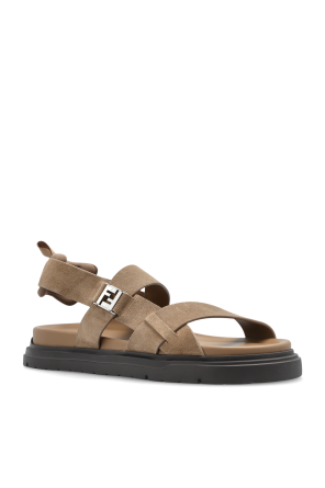 Fendi Sandalias de ante