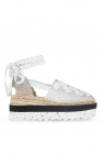Stella McCartney SILVER ‘Gaia’ platform espadrilles