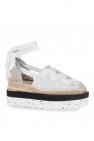 Stella McCartney SILVER ‘Gaia’ platform espadrilles