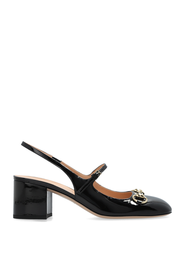 Gucci Skórzane buty na obcasie