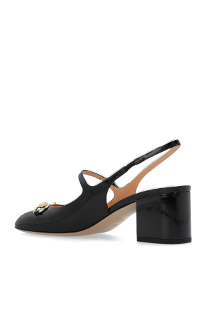 Gucci Skórzane buty na obcasie