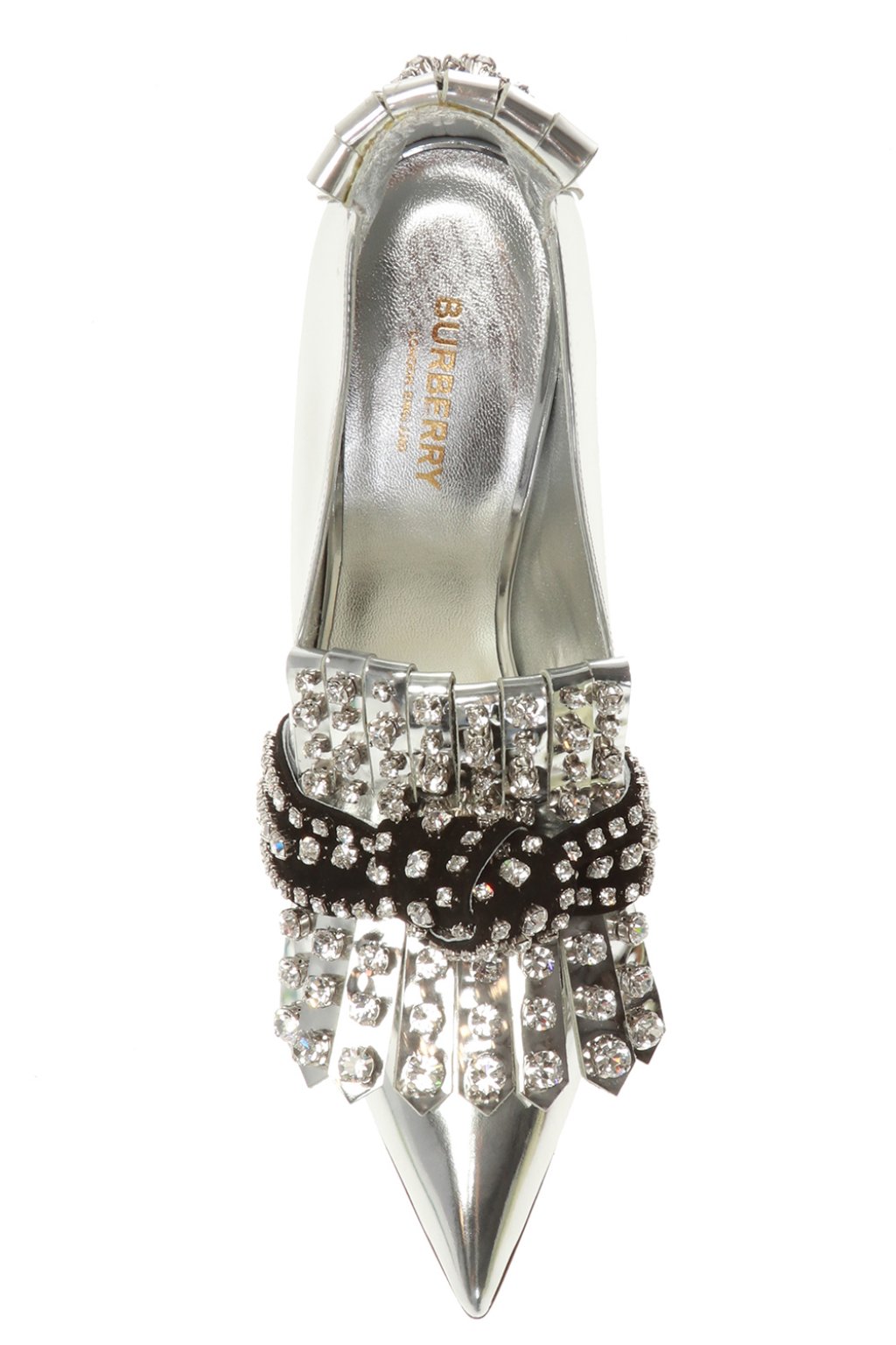 burberry pumps silver