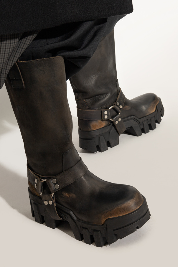 Balenciaga Leather boots Bulldozer