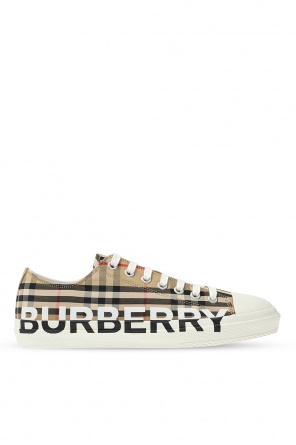 Burberry Kids Buckled Strap Union Sock Sneakers