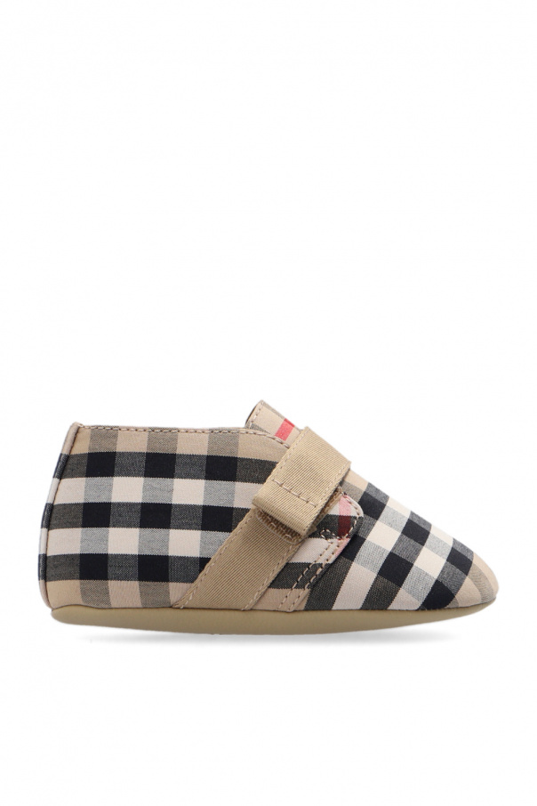 Burberry Kids Checked Chelsea shoes