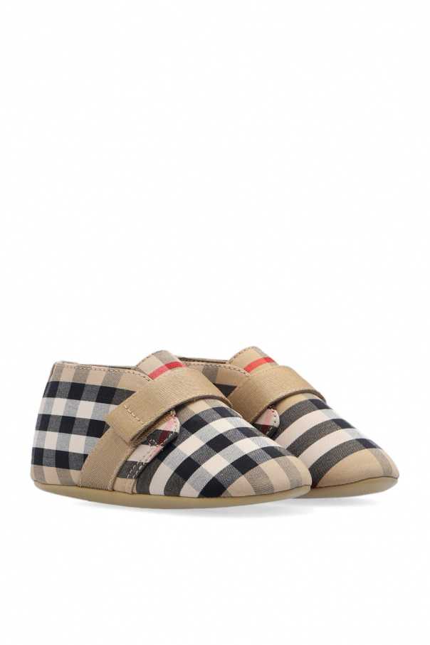 Burberry Kids Checked Chelsea shoes