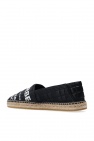 Burberry BLACK Leather espadrilles with logo