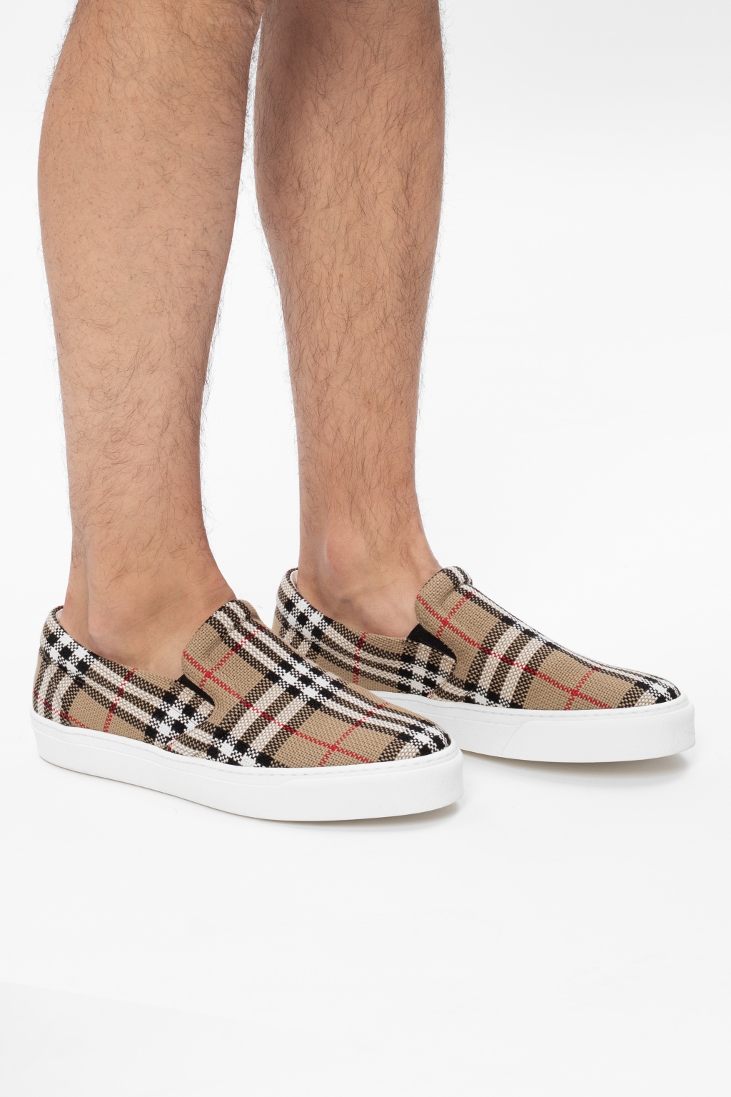 burberry slip on shoes