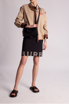 Burberry tote burberry logo appliqu nylon puffer coat