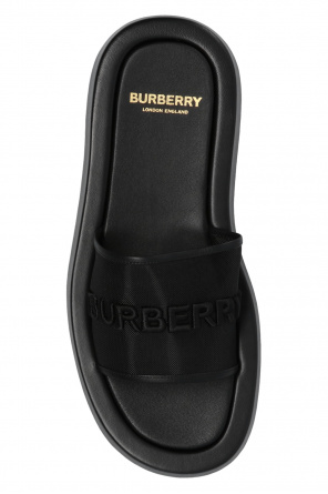 Burberry Burberry contrast-sole monogram-print boots