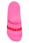 Burberry PINK Rubber slides with logo